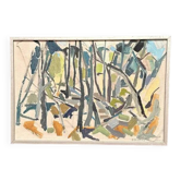 Original Swedish Oil on Panel – "Vår i Kvarnbo" by Bengt Forsberg – Signed – Dated 1950 – Vintage and Framed – 52.5 × 36 cm (20.7" × 14.2")