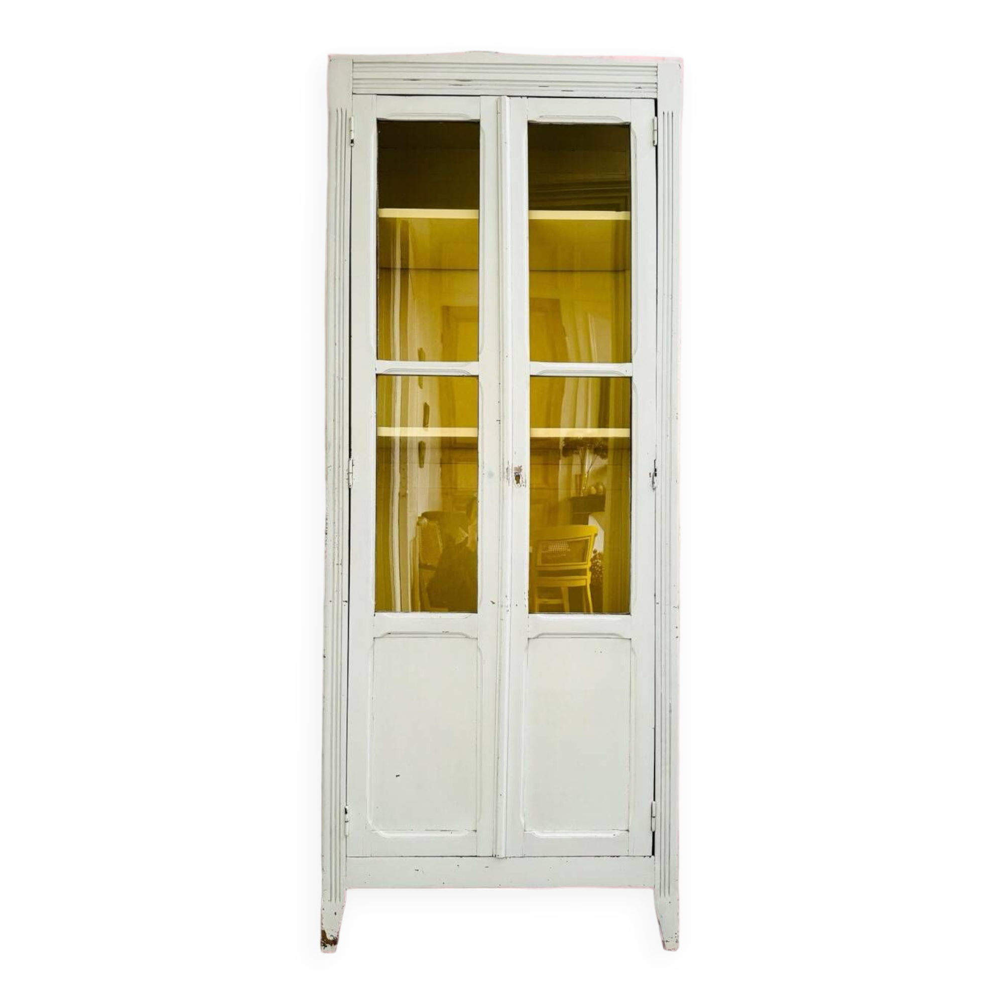 Parisian wardrobe with two glass doors