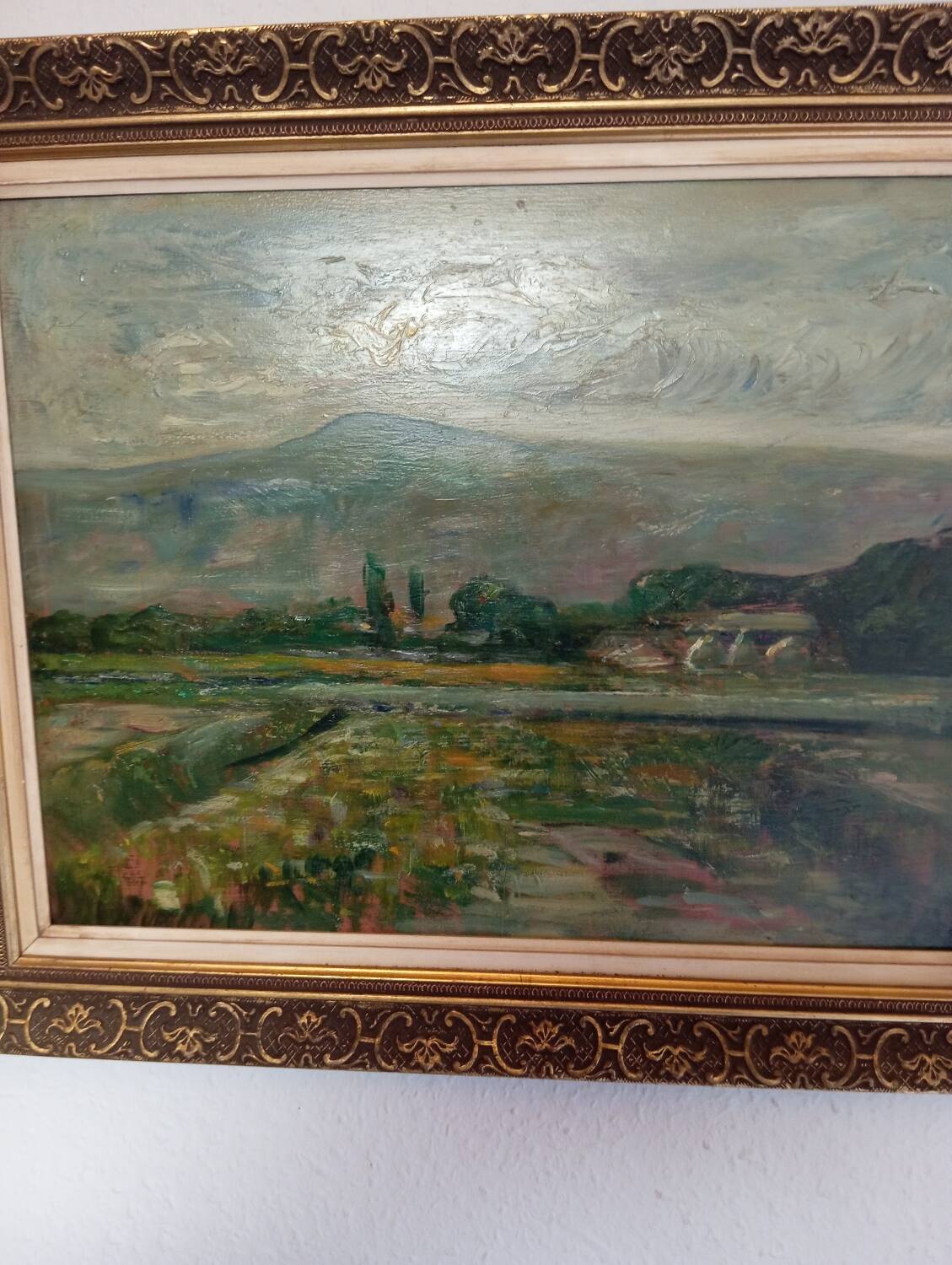 Painting on old panel