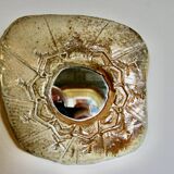 Vintage sandstone mirror from La Borne by Bruno H'dry 1960