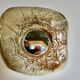 Miroir vintage en grés de la Borne de Bruno H'dry 1960