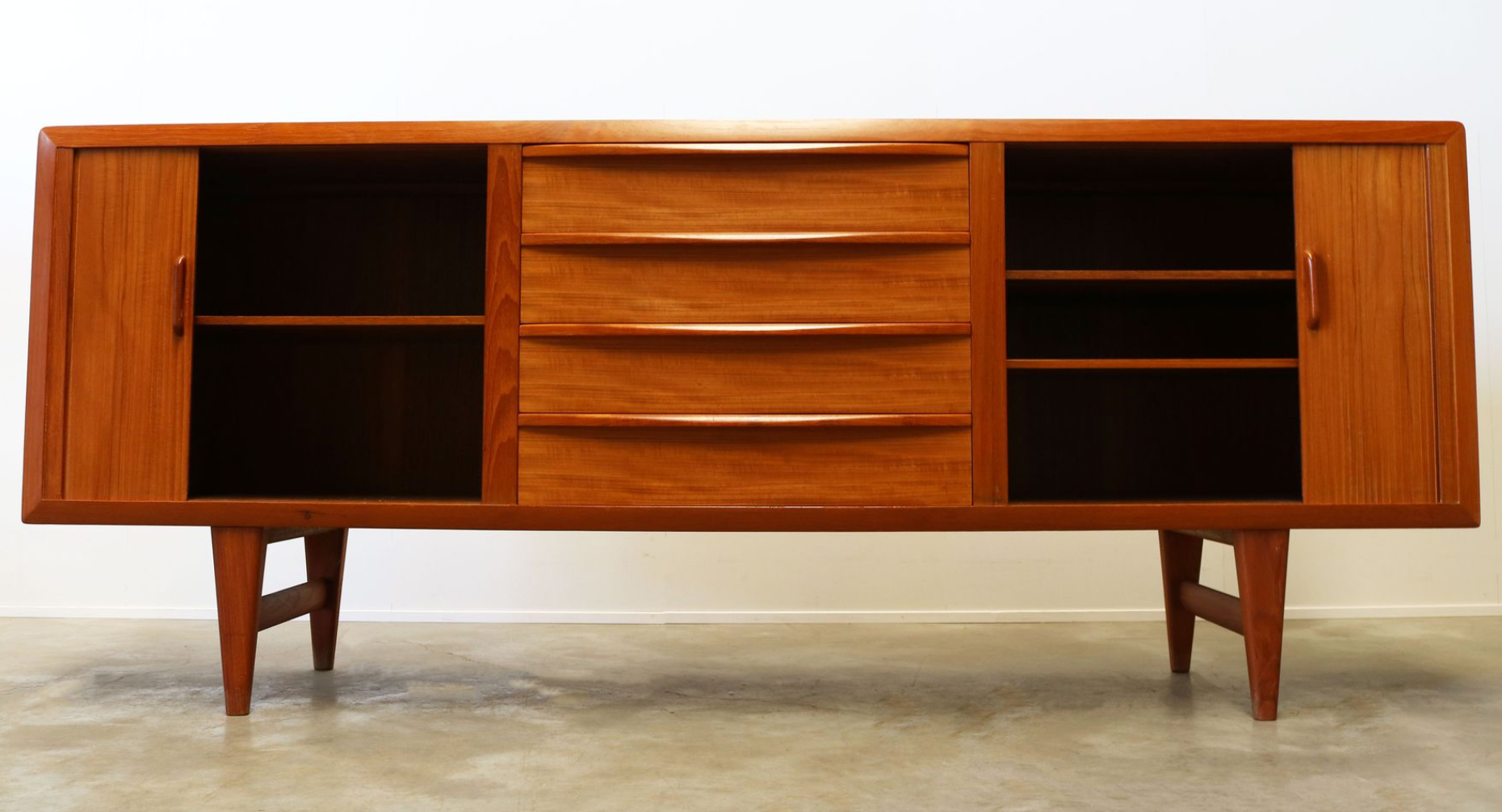 Teak enfilade by Ib Kofod Larsen for Faarup Denmark 1950s