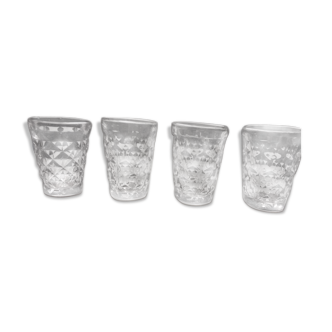 Four glasses of bistro 19th