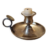 Brass cellar rat candle holder