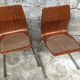 Series of 8 vintage retro stackable chairs FLOTOTTO PAGHOLZ by Adam Stegner 1960 1970