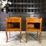 Pair of wooden bedside tables