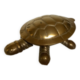 Brass turtle trinket dish