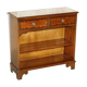 Vintage Low Bevan Funnell Library in Flamed Mahogany with Two Drawers