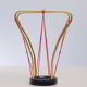 Brass umbrella stand, austria, 1950