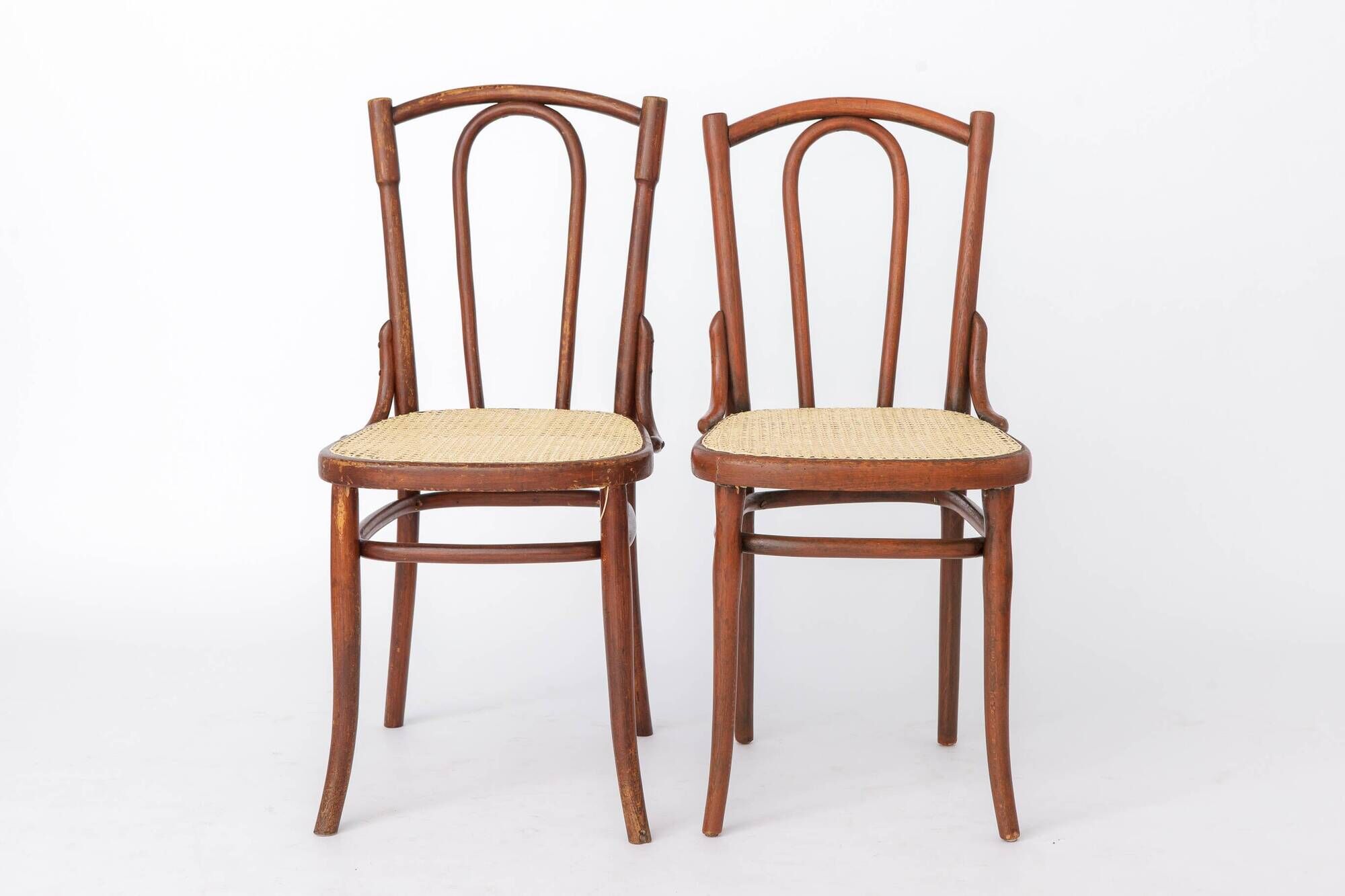 Antique Bentwood Chair in the Style of Thonet No. 56 | Austrian Rattan 1930