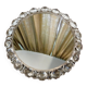 Illuminated round crystal glass mirror from Palwa, West-Germany 1950s