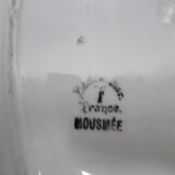 Oval earthenware art deco dish