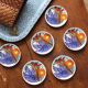 Set of 6 vintage coasters Villeroy & Boch model "Acapulco"