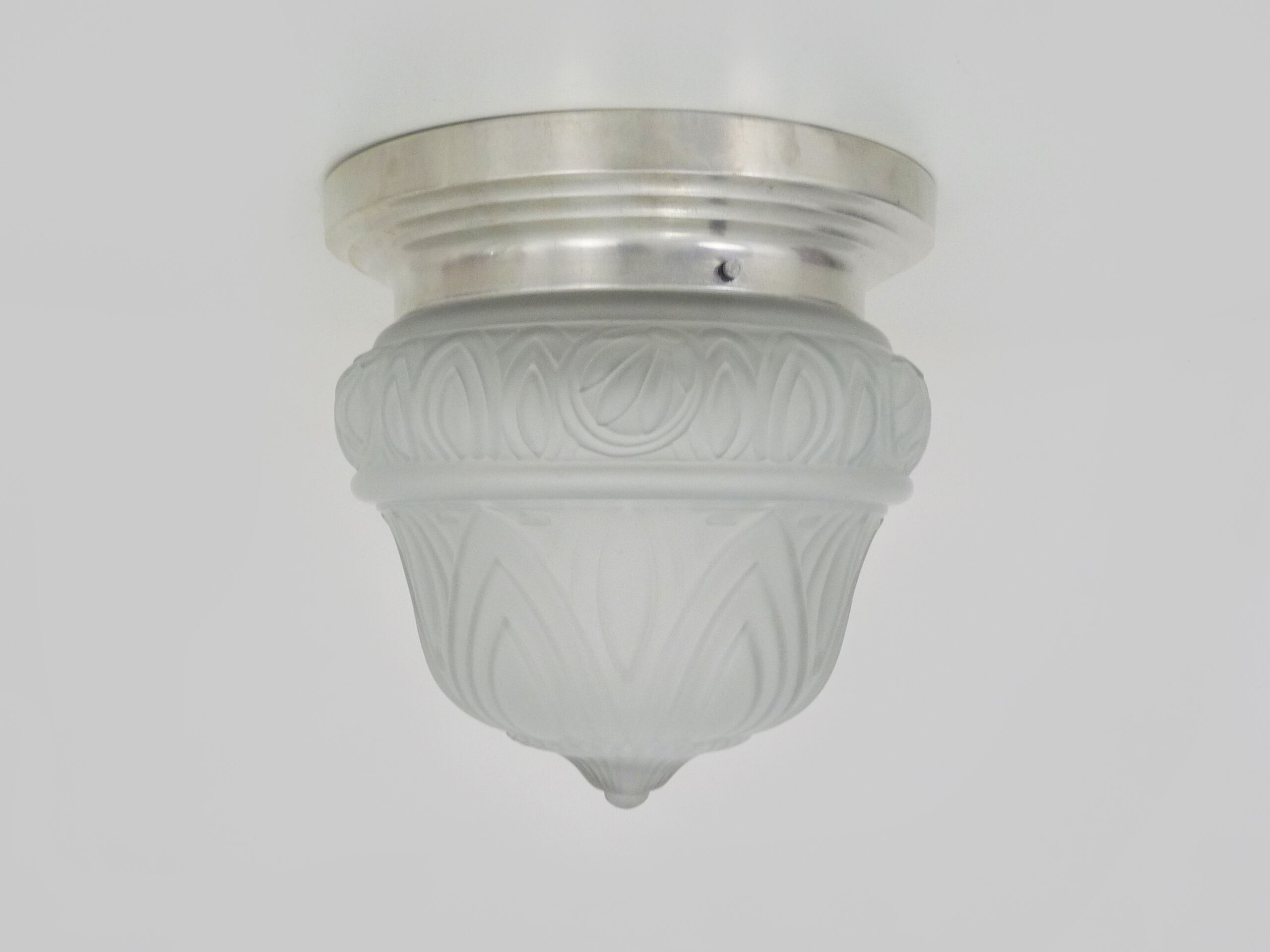 Ceiling lamp, wall lamp, molded glass lamp aluminum structure