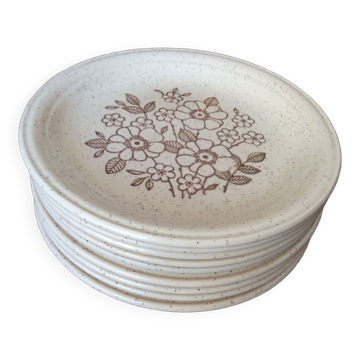 9 assiettes à dessert