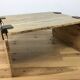 Travertine coffee table with aluminium joints, 1970s.