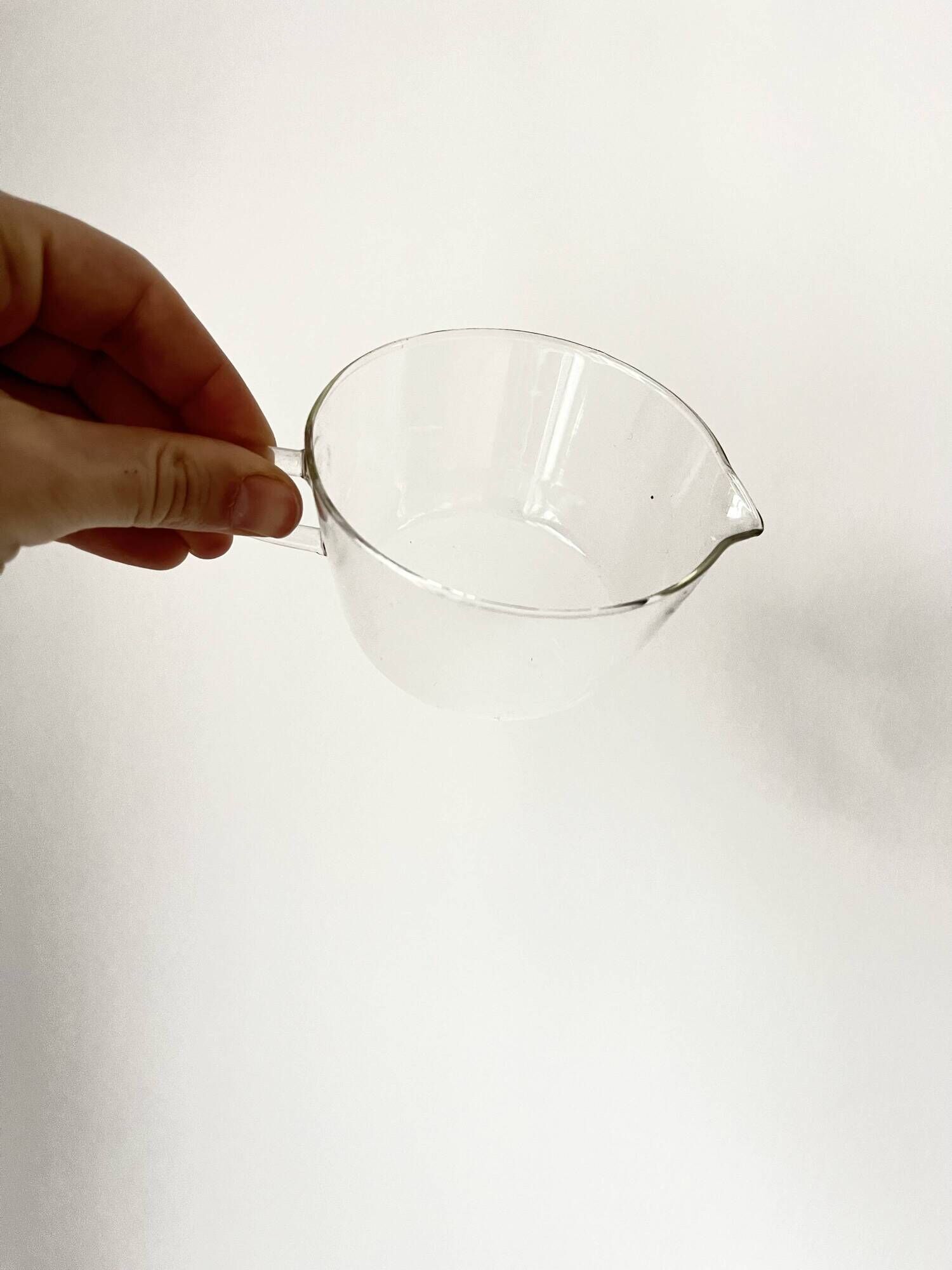 Vintage Glass Borosilicate Tea Set cups by Ilse Decho for Schott Jena, DDR