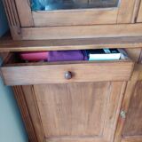 Country-style 2-part sideboard in light beech