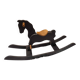 Solid wood rocking horse