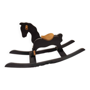 Solid wood rocking horse