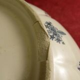 Plat rond creux saladier en faience de Gien modèle Cachemire