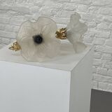 Pair of vintage golden wall lights