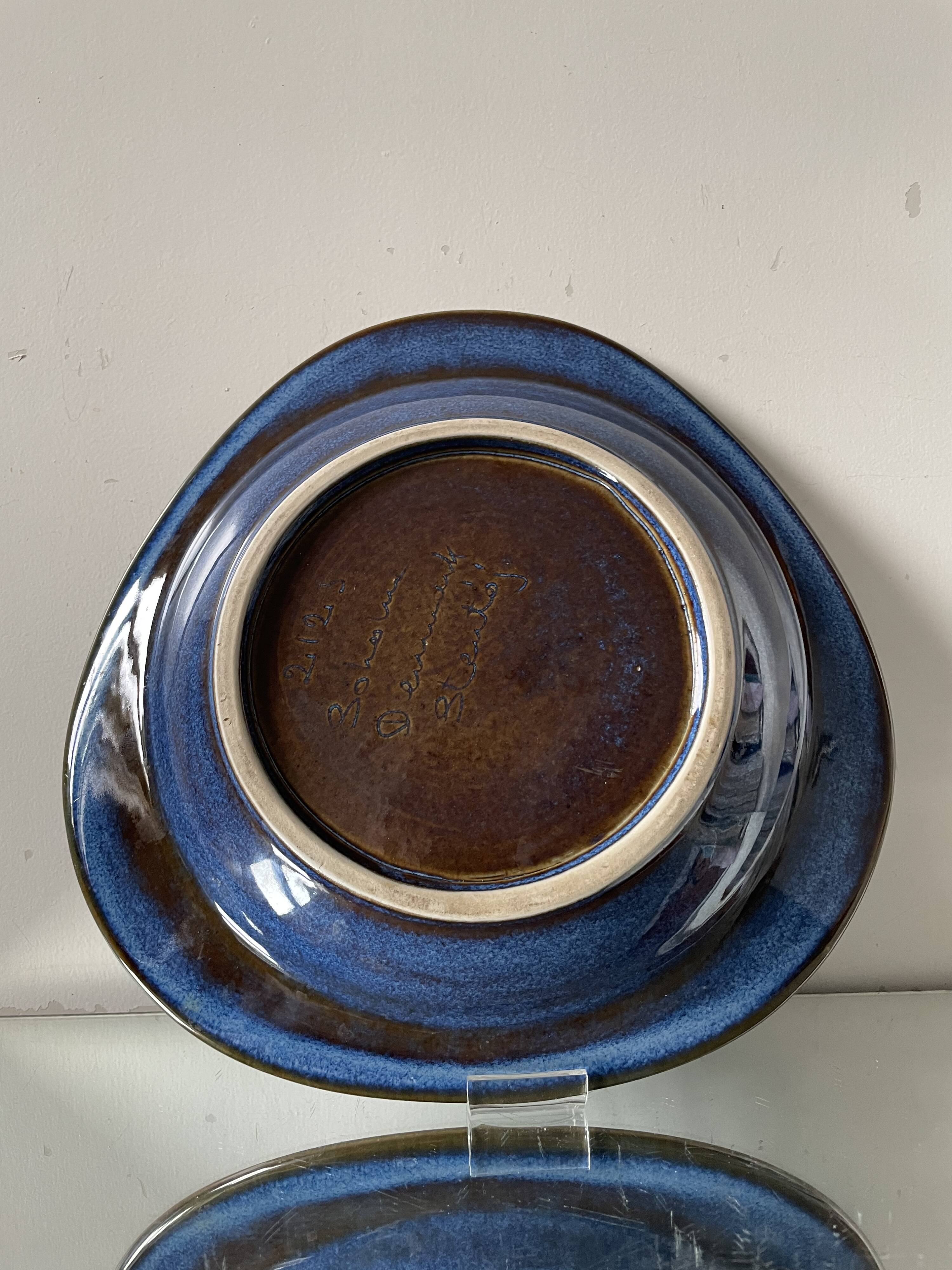 Danish 1960’s decorative plate in stoneware
