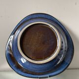 Assiette décorative danoise des années 1960 en grès