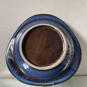Assiette décorative danoise des années 1960 en grès