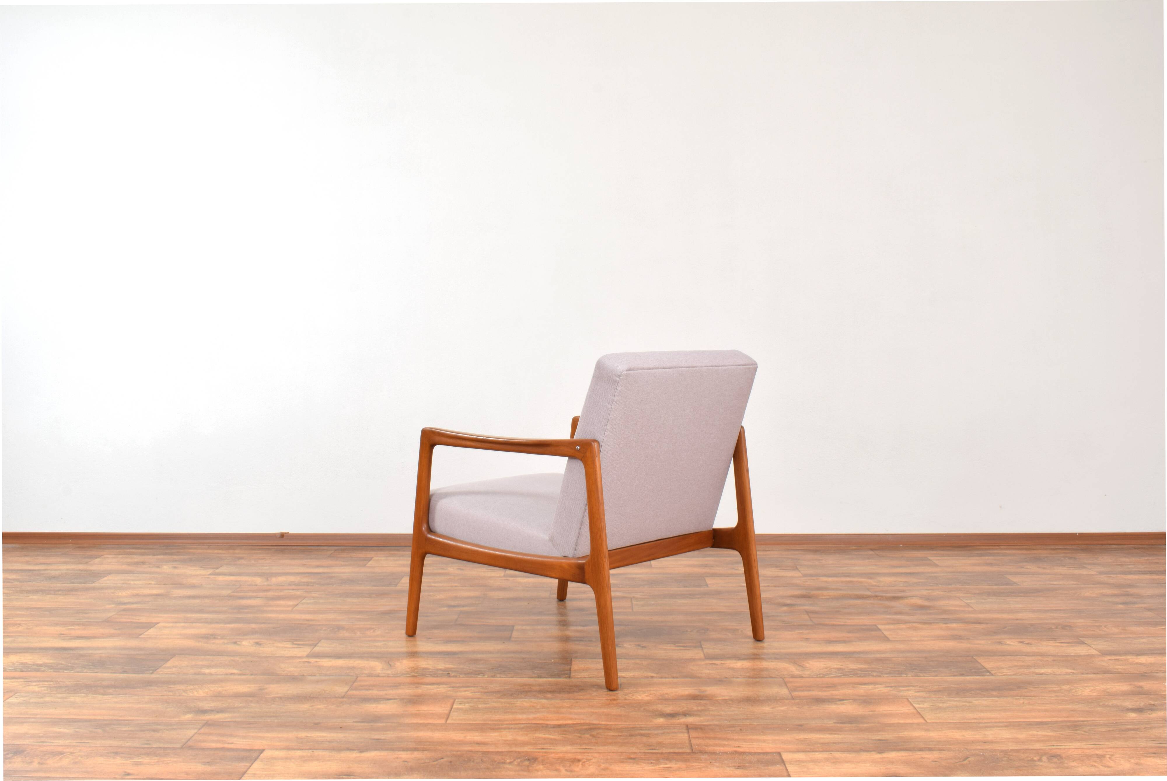Mid-Century Swedish Teak Lounge Chair by Alf Svensson for Dux, 1960s.