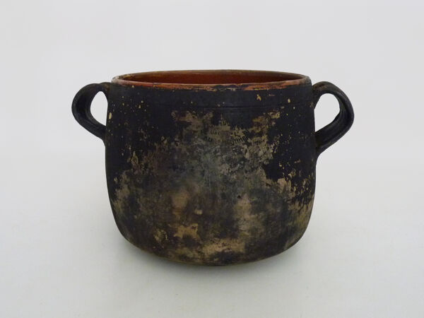 Pot de cuisson, cache pot en terre cuite,vernissé. JB Hughes Vallauris