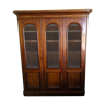 Mahogany bookcase glazed glass warhead windows