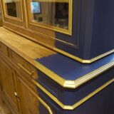 Buffet two body renovated, veneer in olive wood