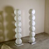 Floor lamp model 440 Space Age by Luci Italia, set of 2.