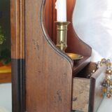 Vintage wooden table dressing table mirror 28x67cm