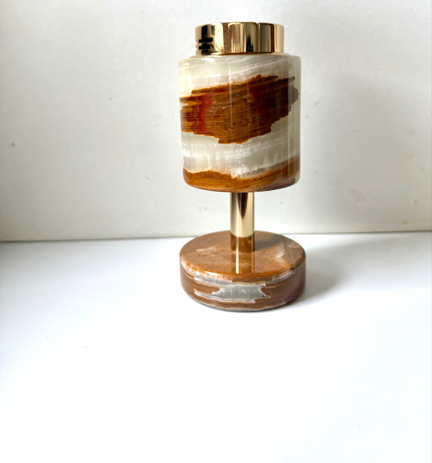 Vintage SAROME Japan Marble Onyx Table Lighter