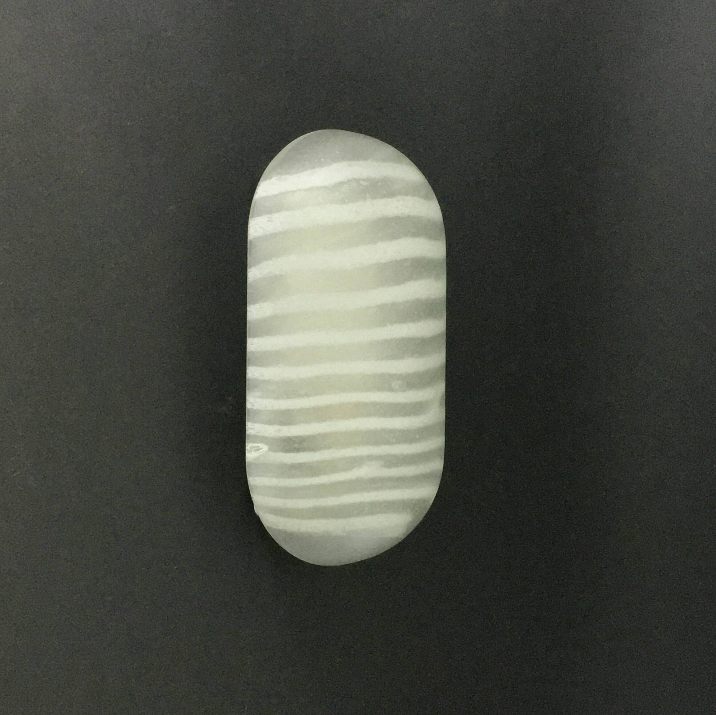 Pair of 'Zebra' Striped Glass Wall Lamps - Peill & Putzler, Germany, 1970s