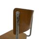 Vintage school chair 1960s minimalist design wood and metal