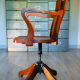 Fauteuil américain année 30, réglable