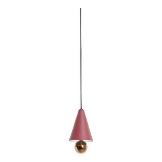 Cherry LED pendant light - Petite friture - Red Brown - Mini size