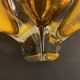 Murano orange-yellow glass ashtray 1960