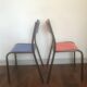 Paire de chaises d’école Mullca 510 vintage
