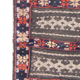 Hand made oriental wool carpet traditional tribal carpet- 75 x 133 cm