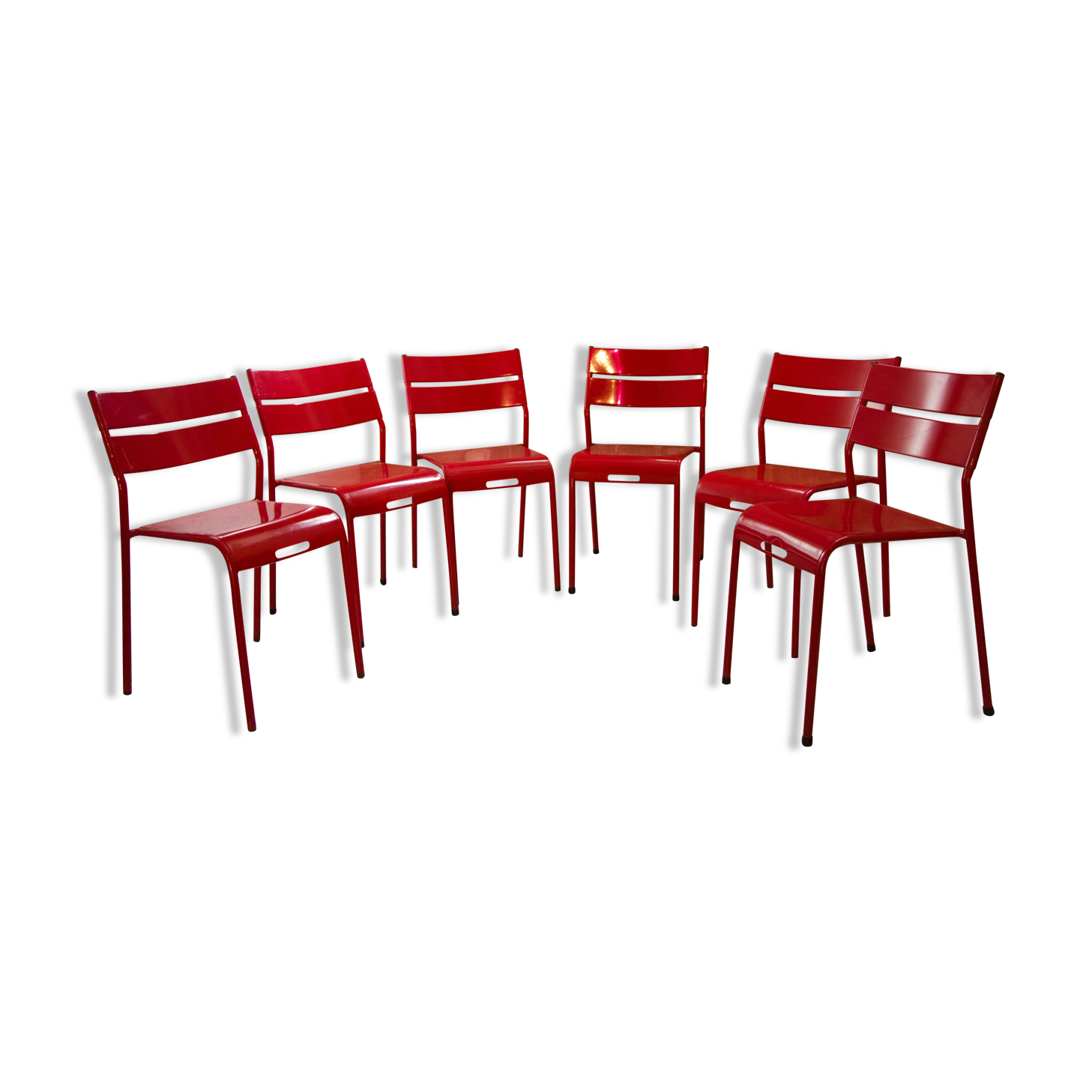 Set of 6 vintage metal chairs