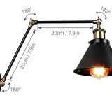 Industrial style sconce 2 arms