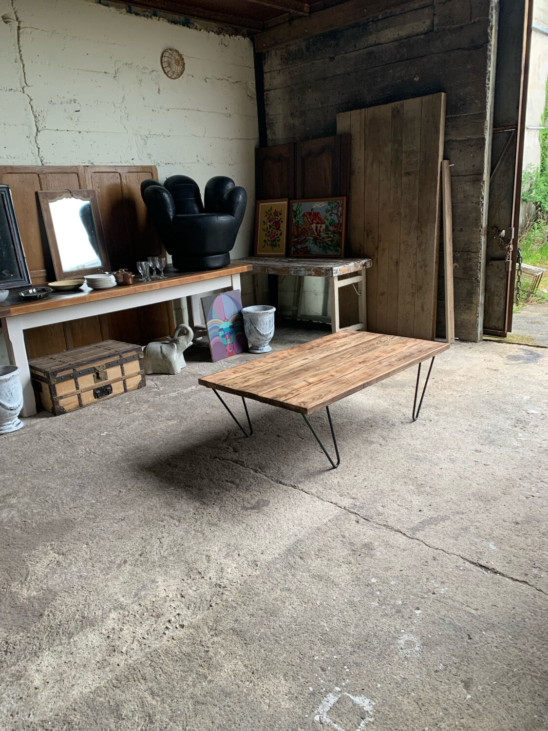 Vintage & contemporary coffee table