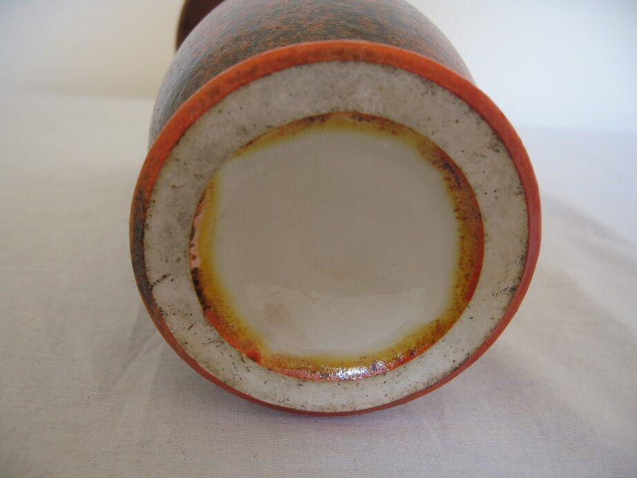 Orange ceramic vase design