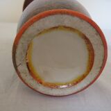 Orange ceramic vase design