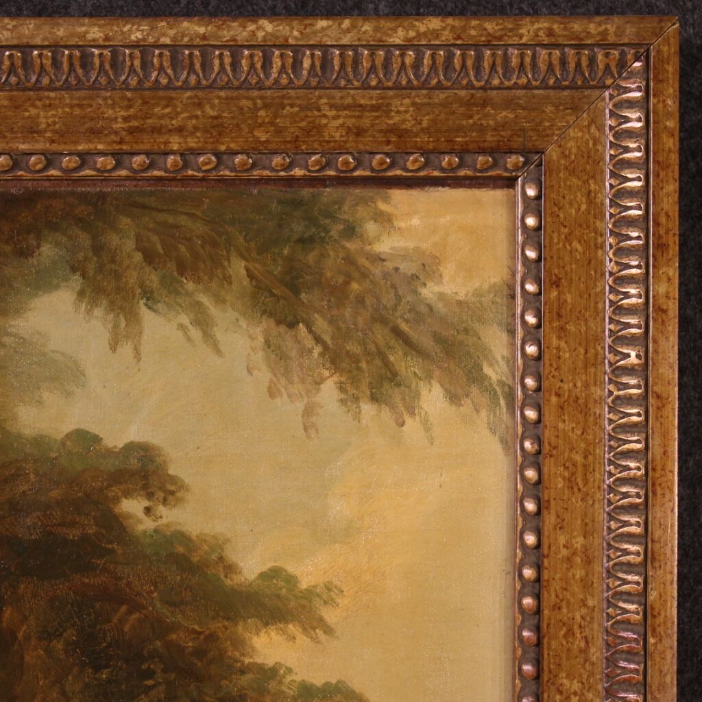 Mythological painting from 19th century, the bath of Venus