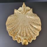 IMPORTANT ITALIAN CERAMIC FRUIT BOWL 1960 FISH UNDER SHELL